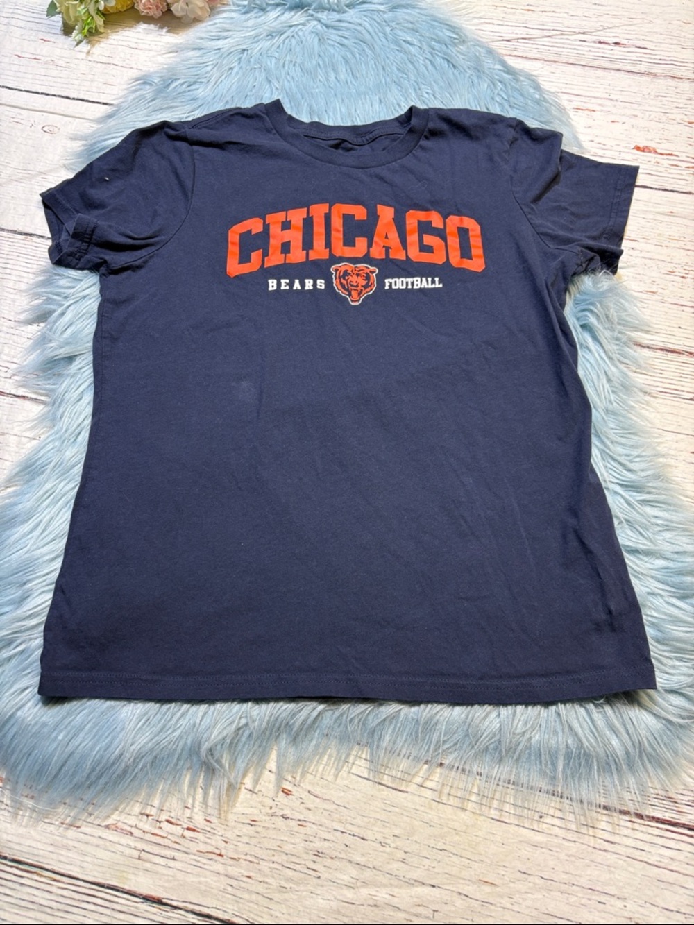 G-III Apparel 4 Her Chicago Bears NFL Short Sleeve Tee sz L